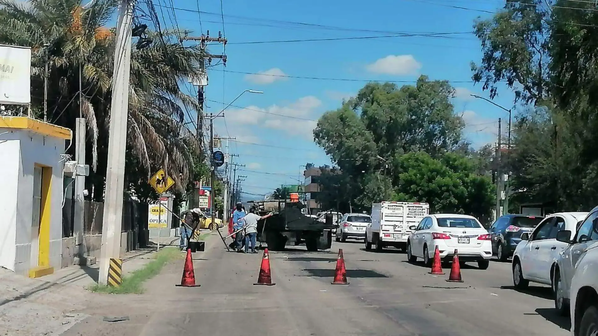 Bacheo de calles